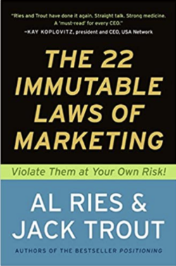 The 22 Immutable Laws of Marketing Book Cover