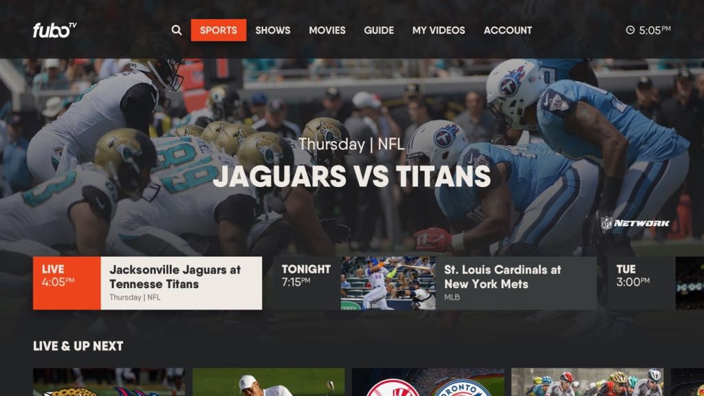 NFL Streaming on FUBO TV